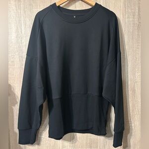 Athleta Potrero Black Sweatshirt Size XL